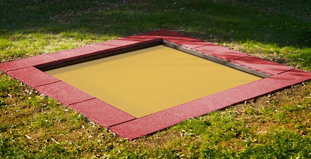 Bodentrampolin Kids Tramp Kindergarten 2,00x2,00 m Ansicht 1