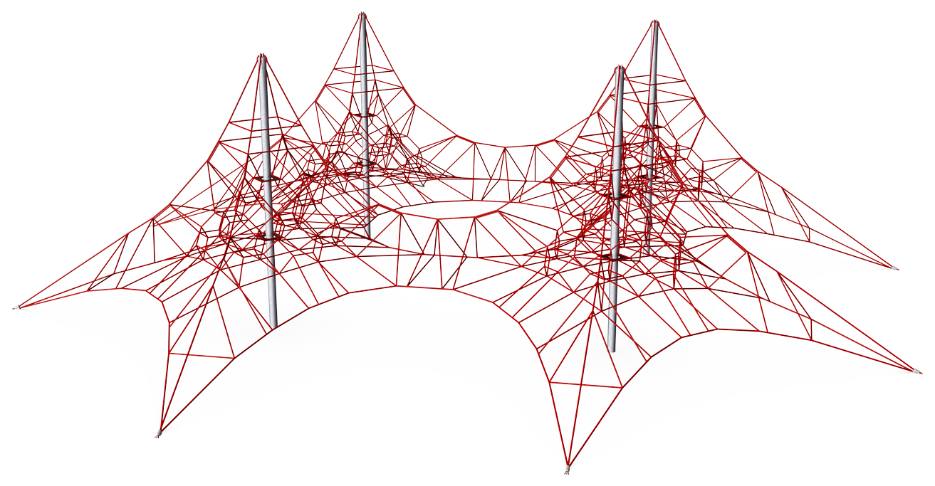 Viermast-Seilzirkus, 3,9 m COR30304 Ansicht 2