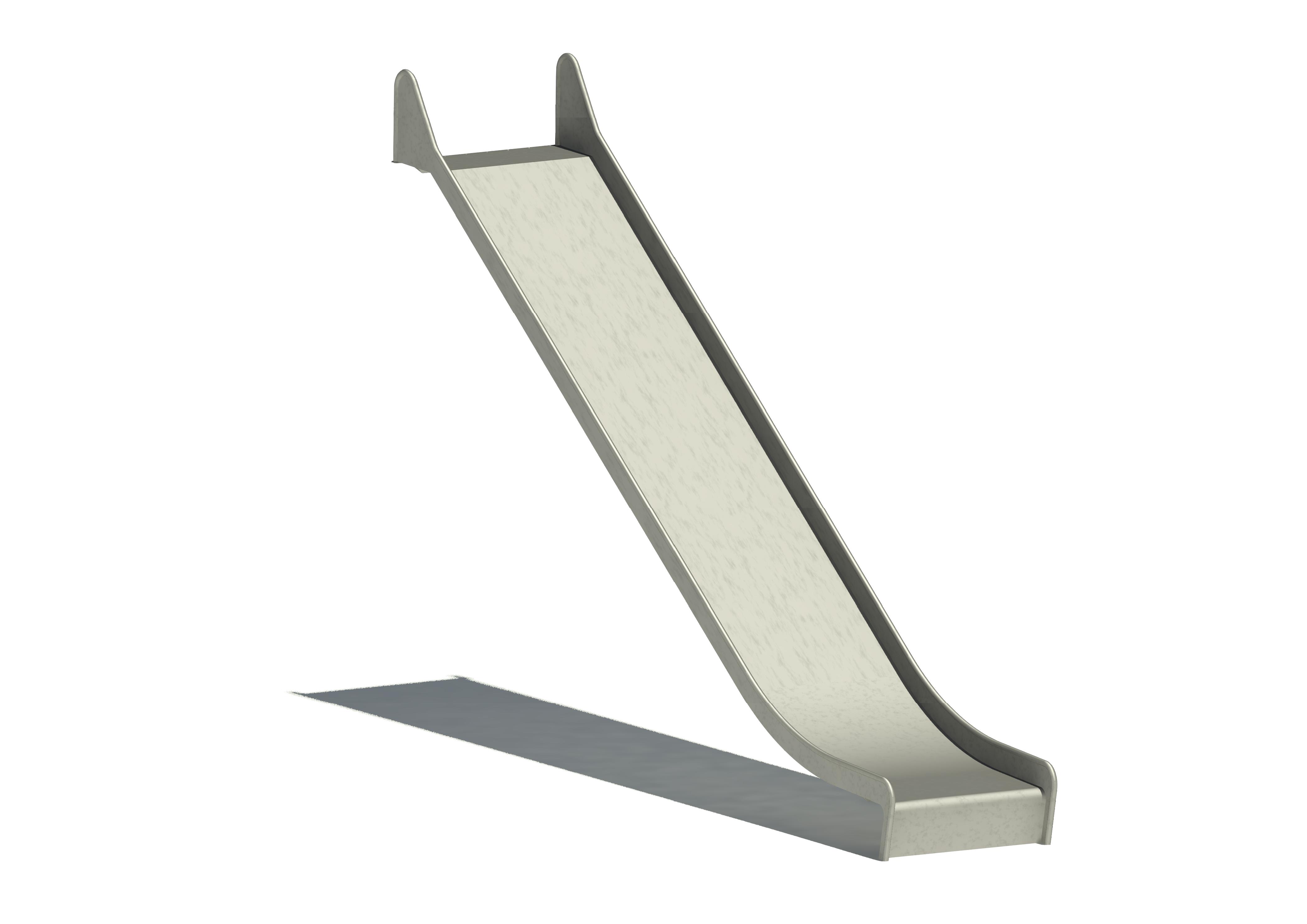 Hangrutschbahn Edelstahl, ABH 300 cm,Breite 100 cm Ansicht 2