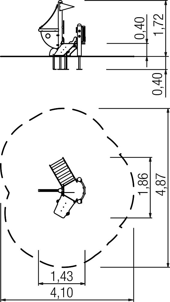 Spielschiff Möwe Ansicht 6