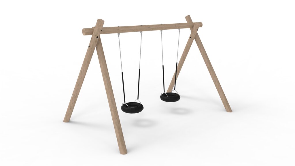 A-Schaukel mit 2 Reifensitzen Ansicht 2