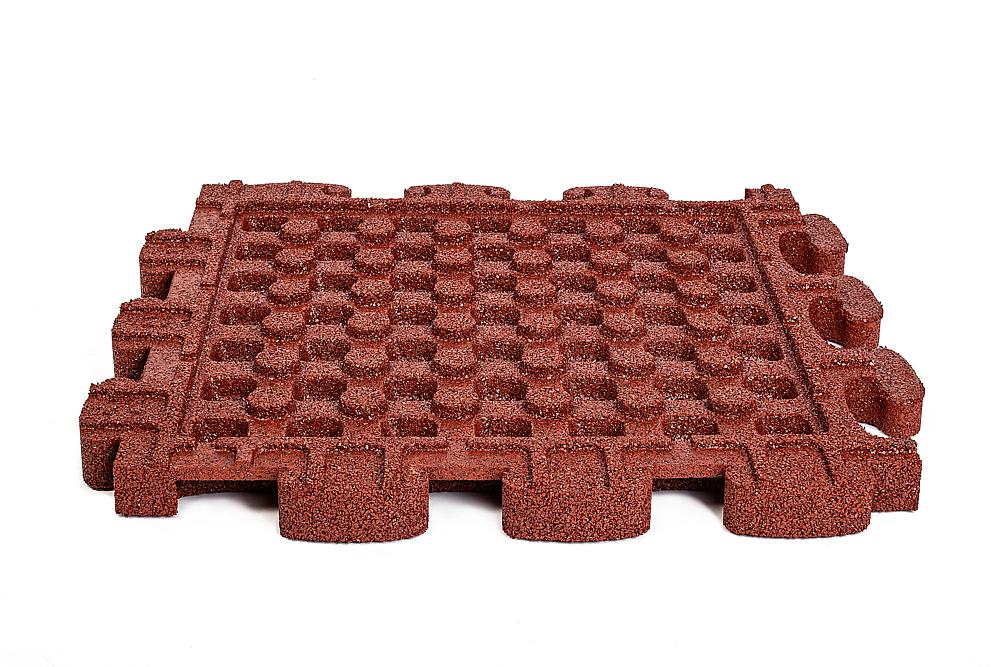 Puzzle Mat 3D Normalplatte 80 mm rotbraun, Fallhöhe bis 280 cm Ansicht 4