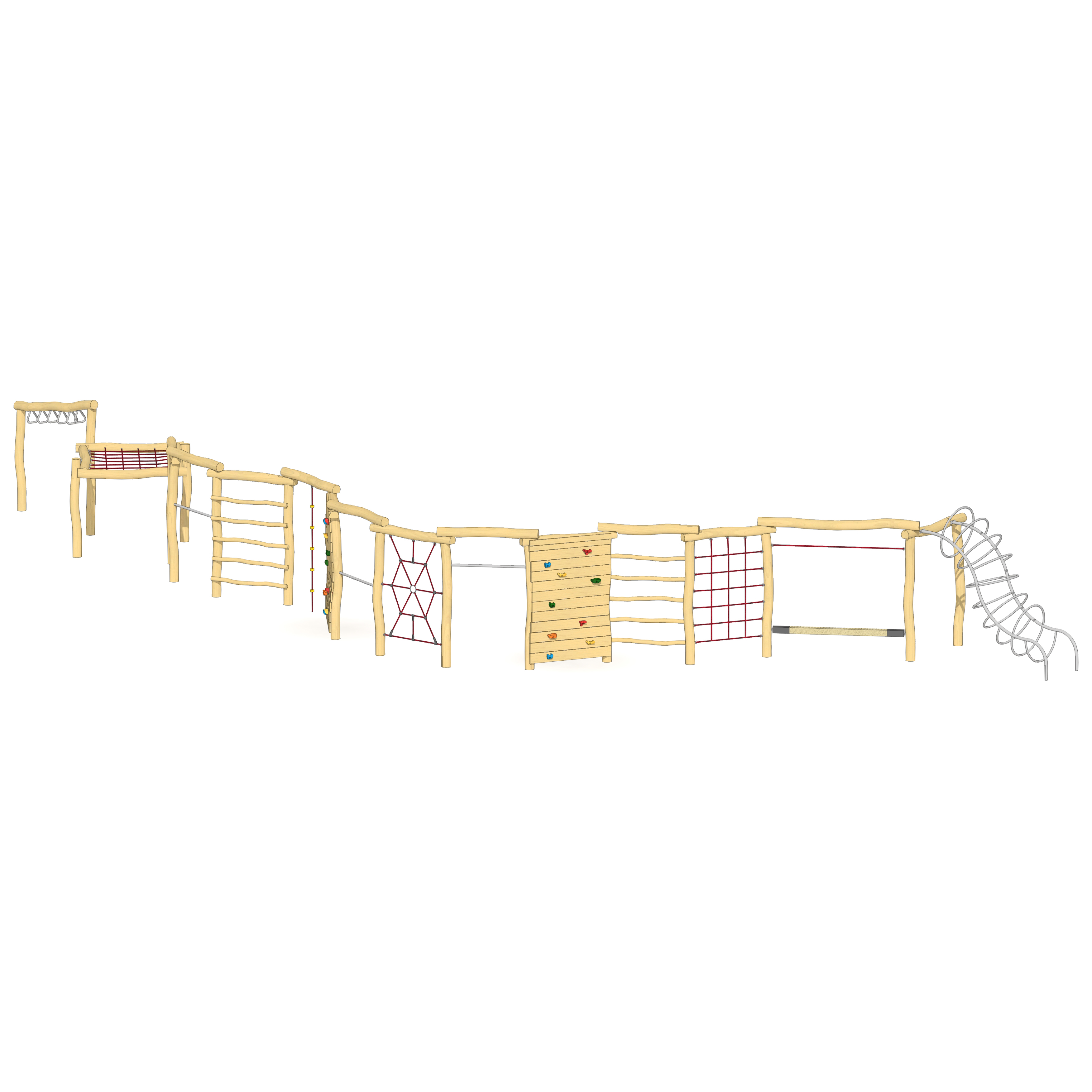 Schul-Kletterwand 15-teilig Ansicht 2