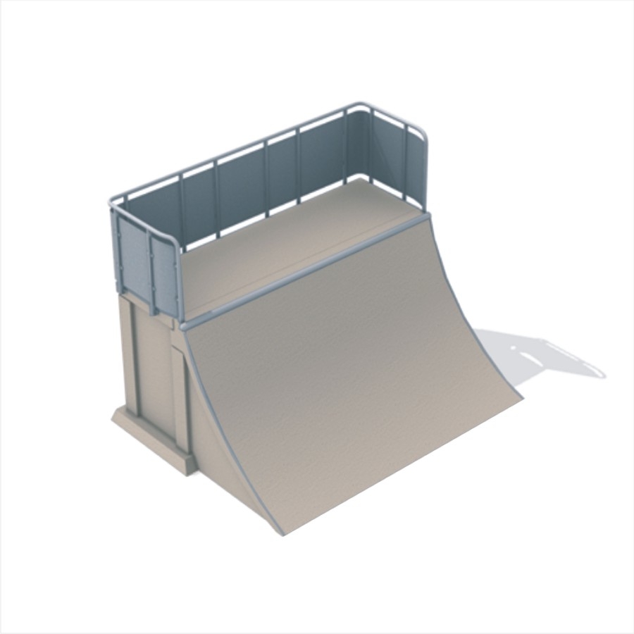 Quarter- Pipe high Ansicht 2