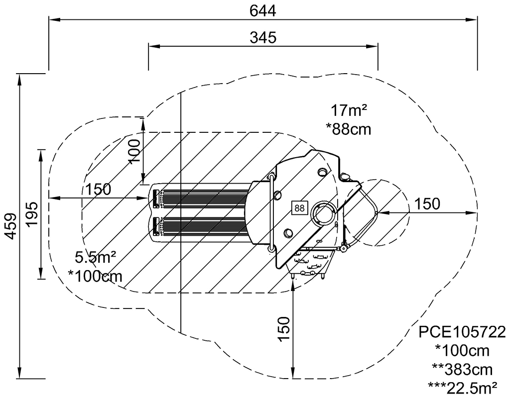 1-Turm-Spielanlage Performer mit Dach PCE105722 Ansicht 4