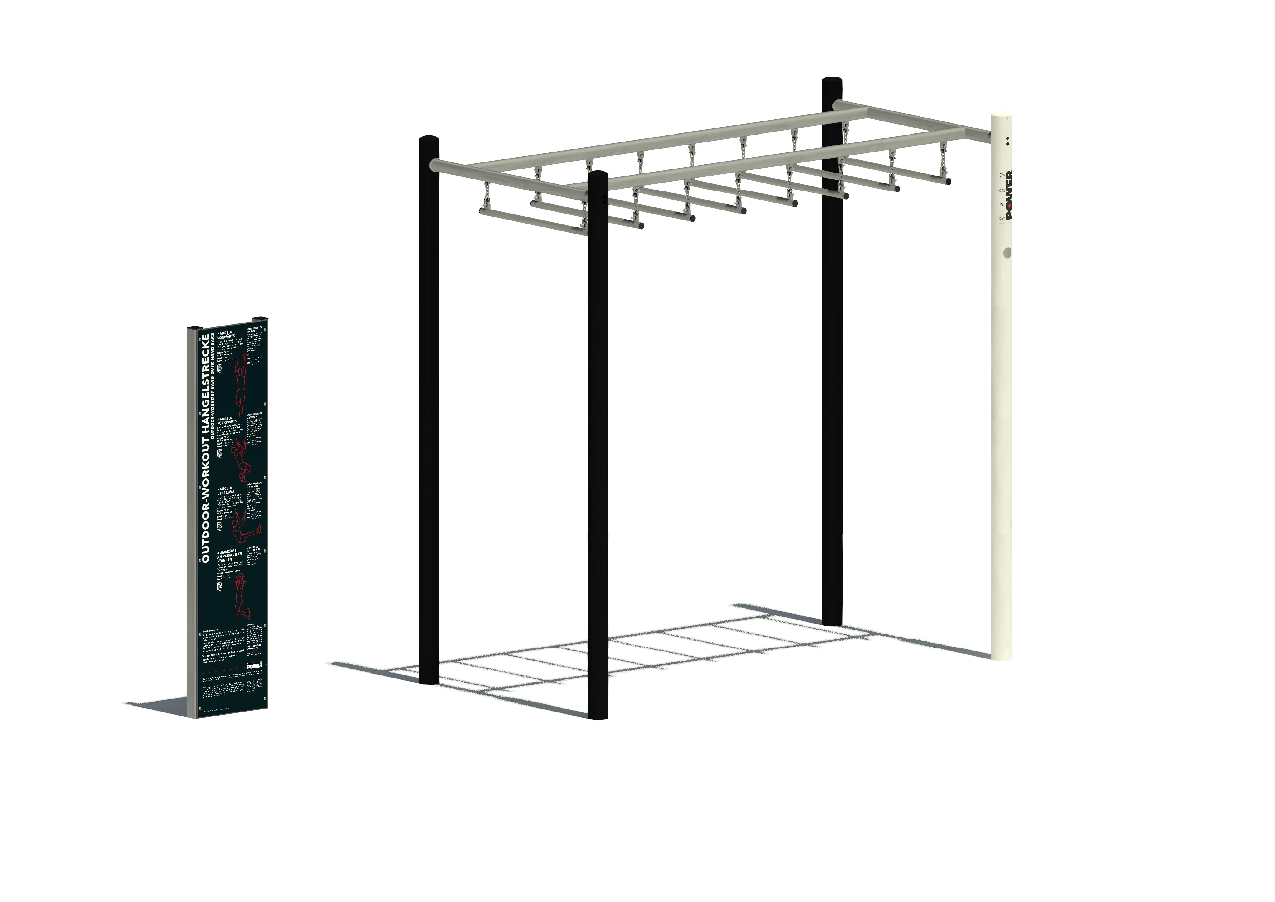 SPGM POWER® Workout Bewegliche Hangelstrecke Ansicht 2
