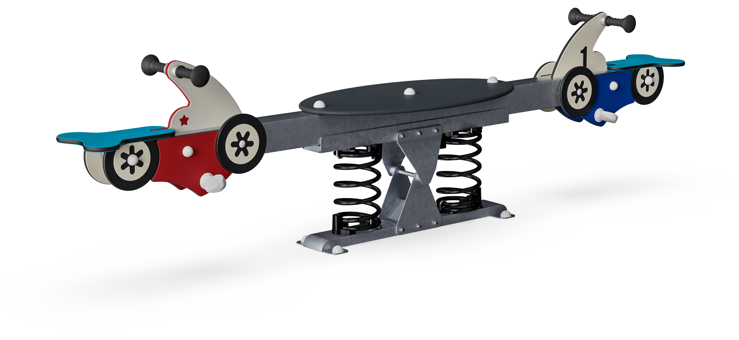 Doppel-Wippe Motorrad mit Plattform M183 Ansicht 4