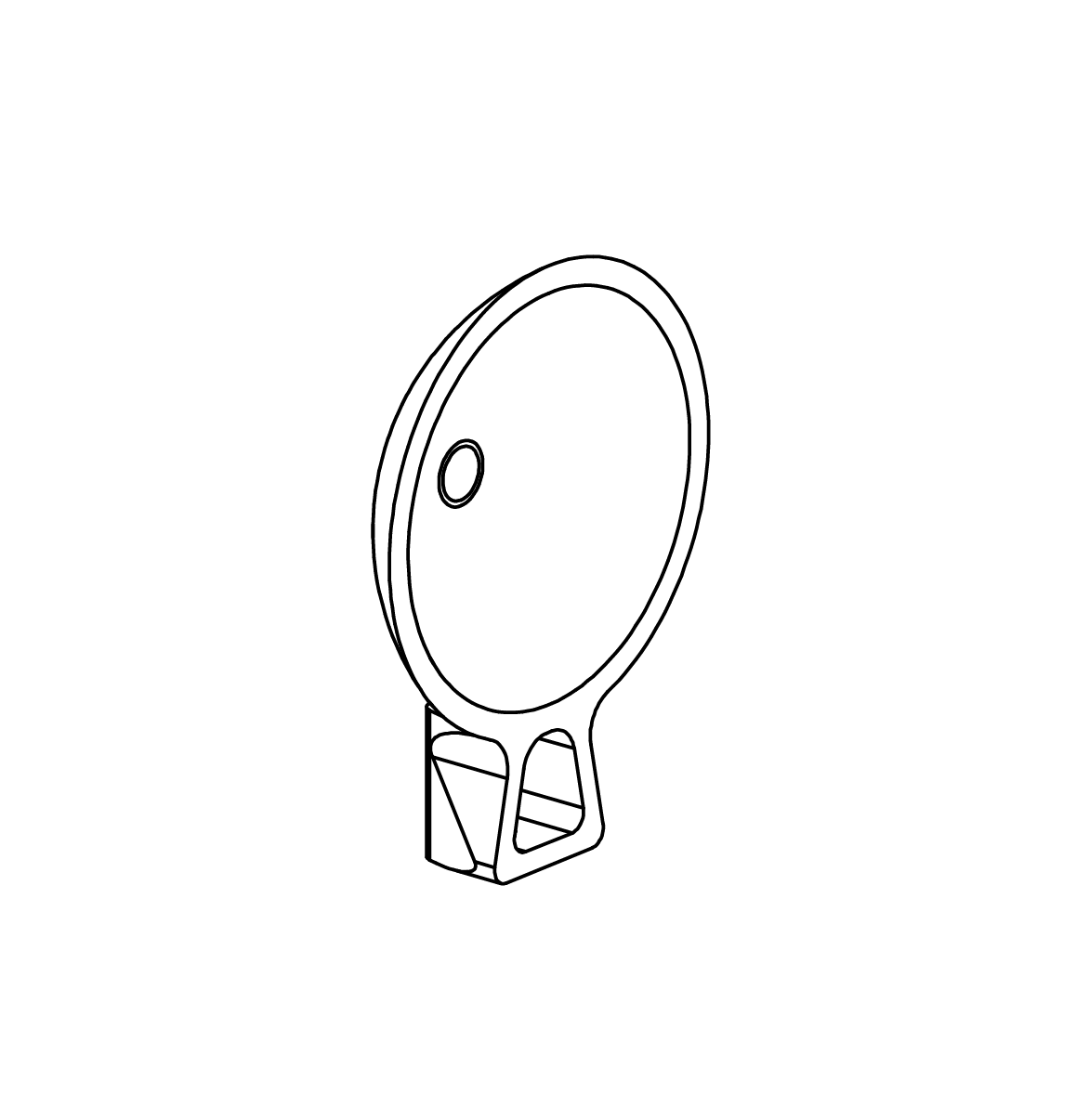 Parabolspiegel aus Beton Ansicht 2