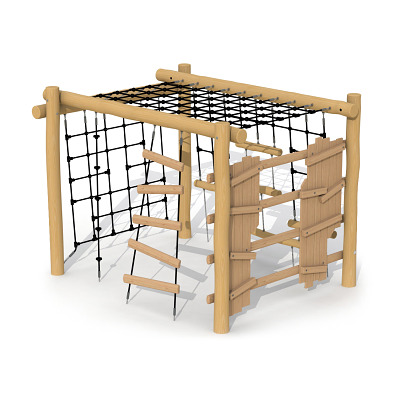 Eco-Play Klettergerüst „Schwalbennest“ Ansicht 2