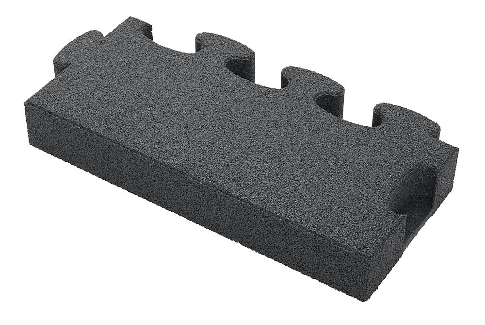 Puzzle Mat 3D Randplatte mit Zwischenelement 80 mm grau Ansicht 4