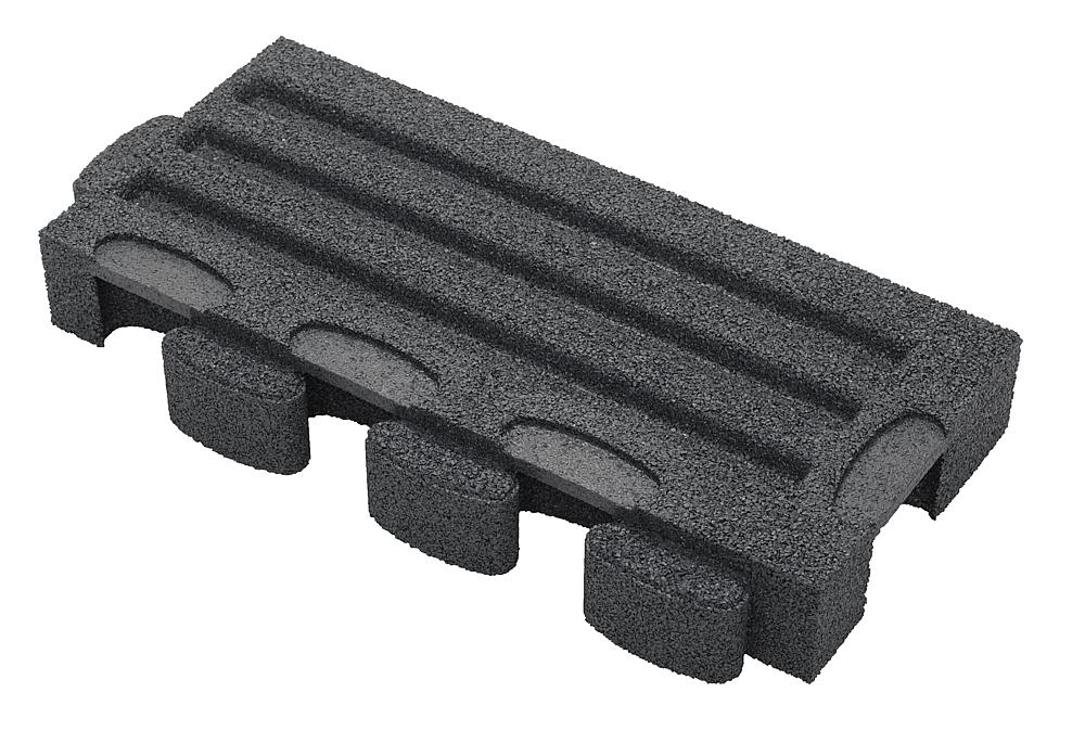 Puzzle Mat 3D Randplatte mit Zwischenelement 80 mm grau Ansicht 5