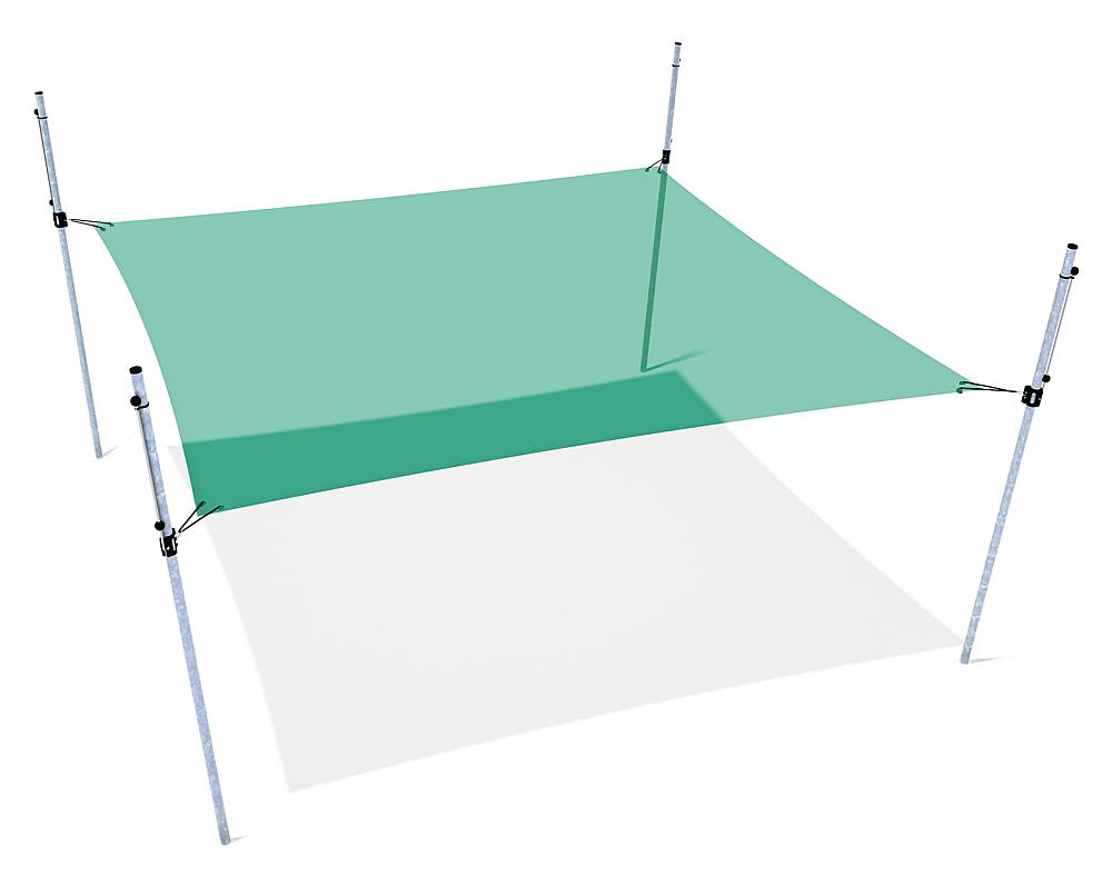 Schattensegel höhenverstellbar 4,00x4,00 m Ansicht 1