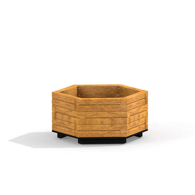 Holzblumentopf IV Ansicht 2