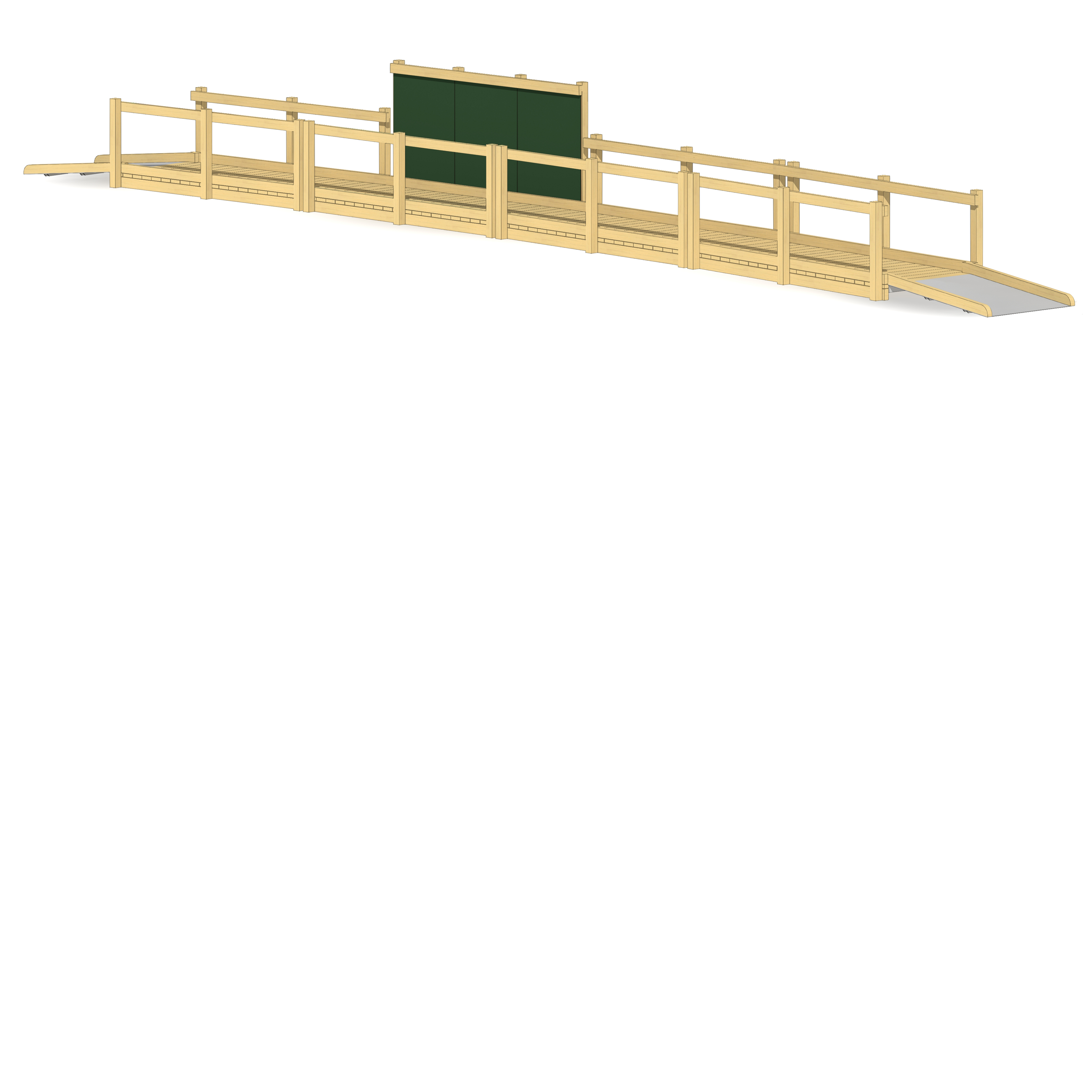 Steg mit Rampen und Maltafel Ansicht 4