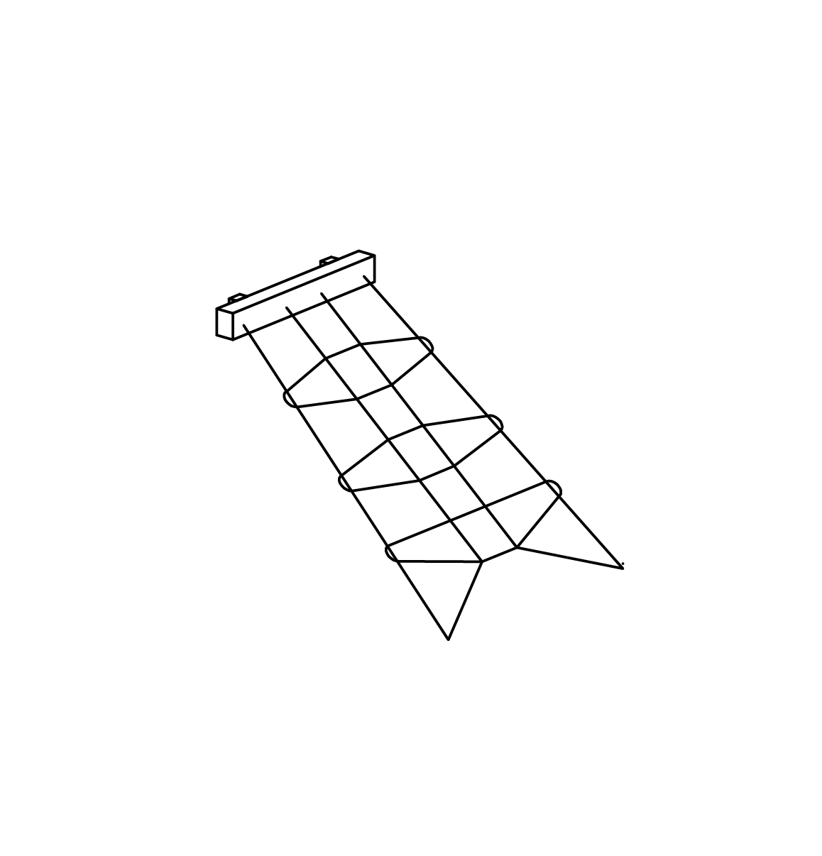 Schräges Kletternetz Ansicht 2