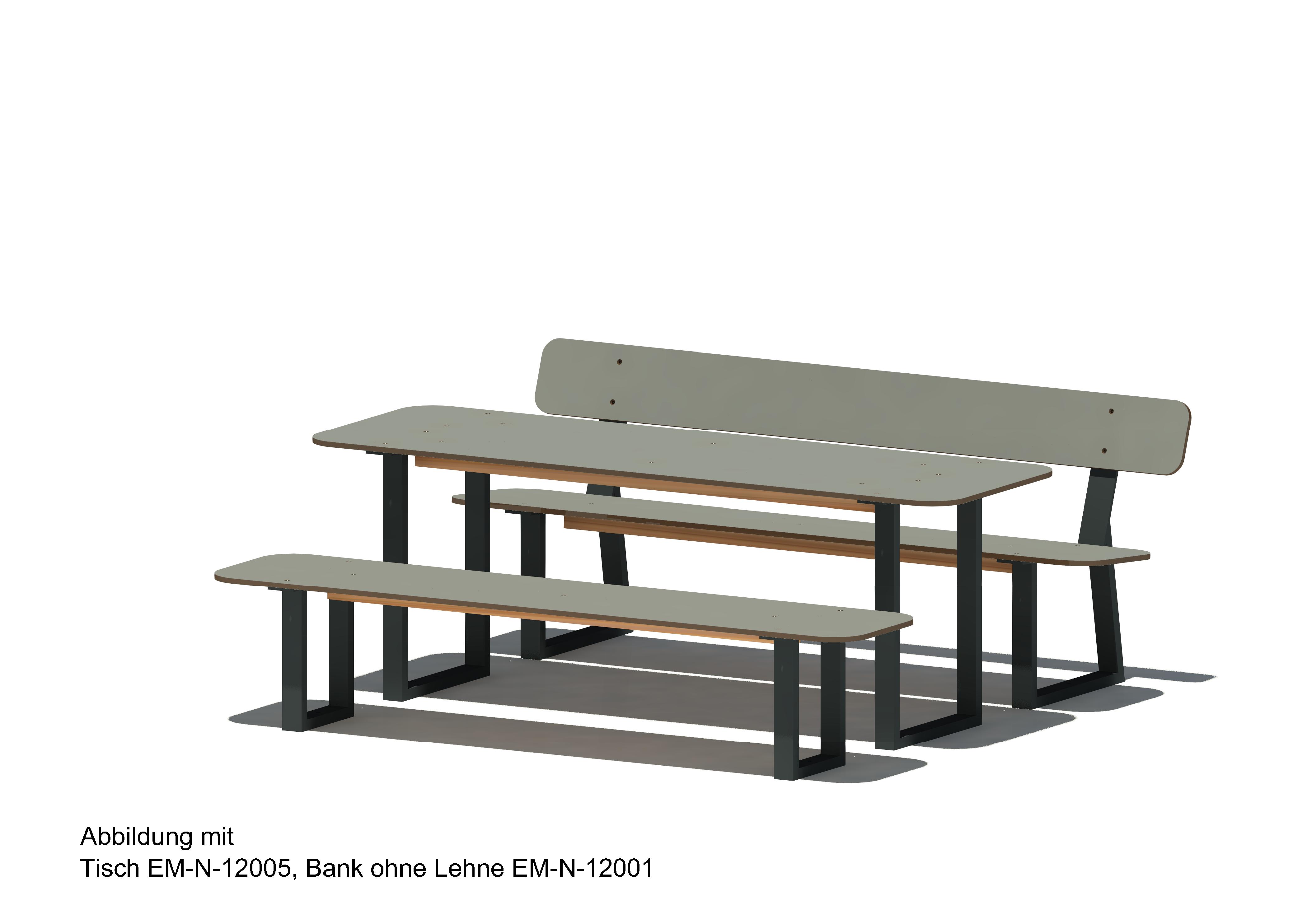 Bank mit Lehne 12003, Weilheim 1 (HPL) Ansicht 5
