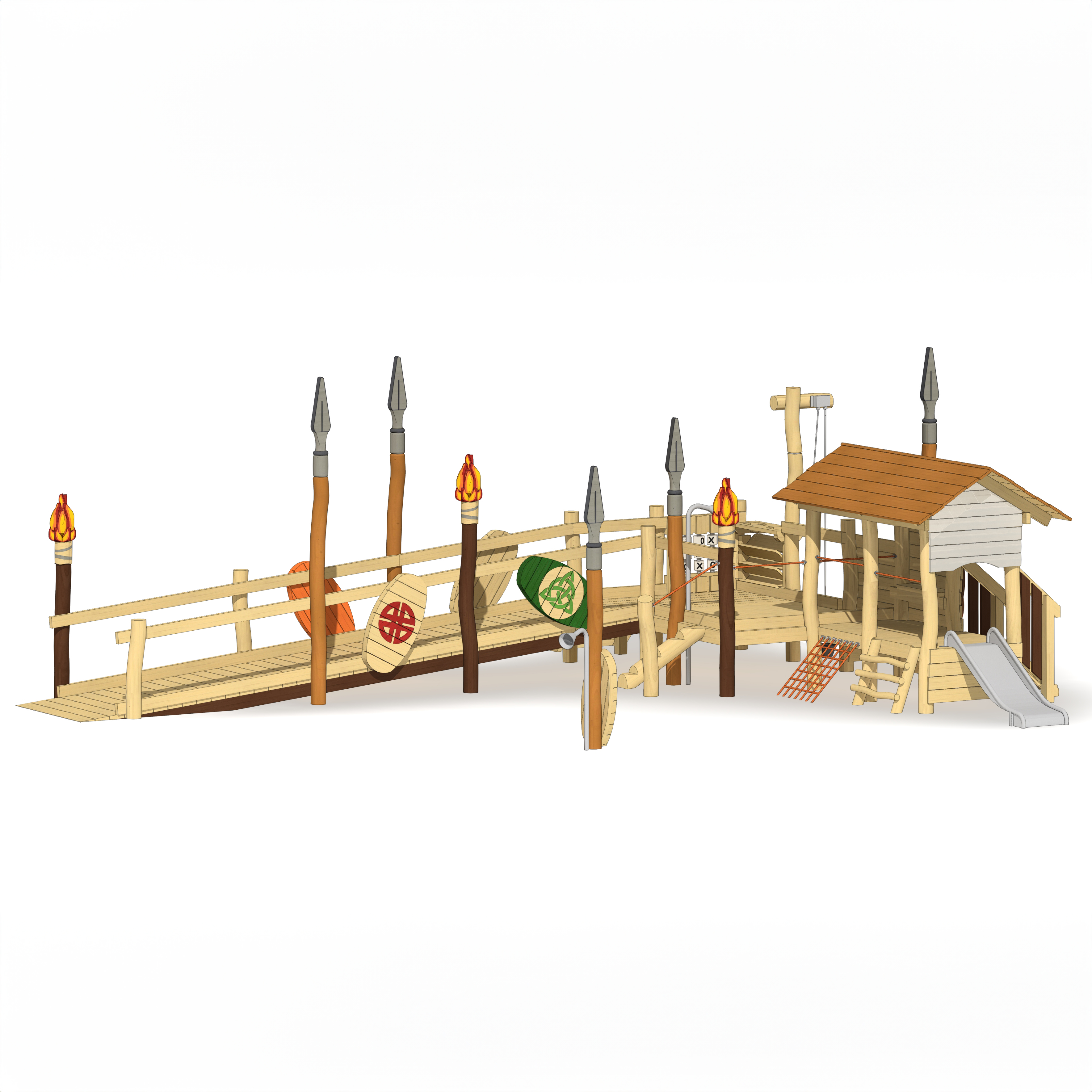Minispielanlage mit Steg Kelten Ansicht 2
