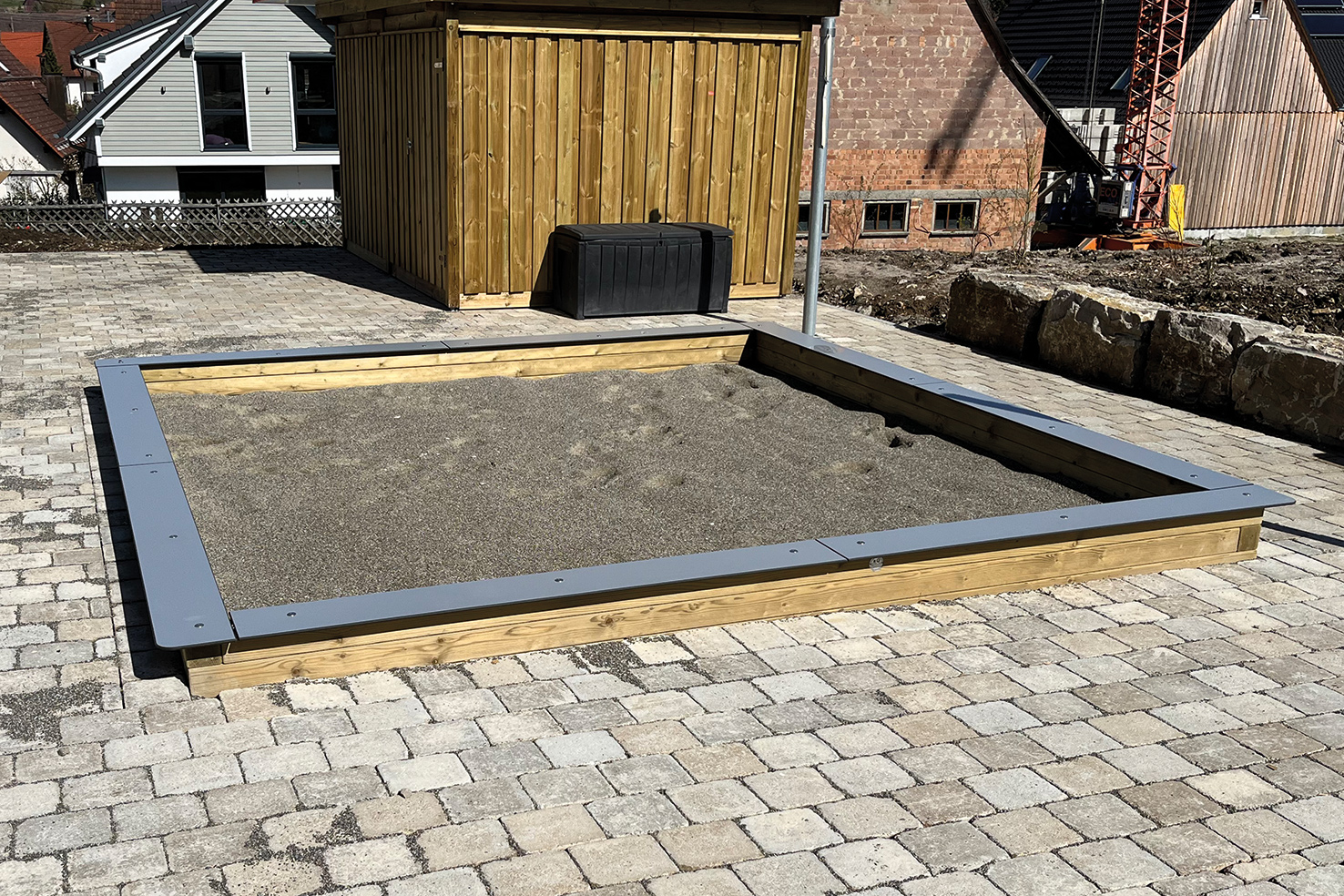 Sandkasten 077, 400 x 400 cm, 3-lagig Ansicht 3