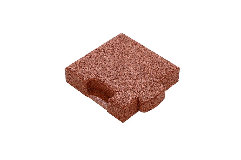 Puzzle Mat 3D Eckplatte 60 mm rotbraun