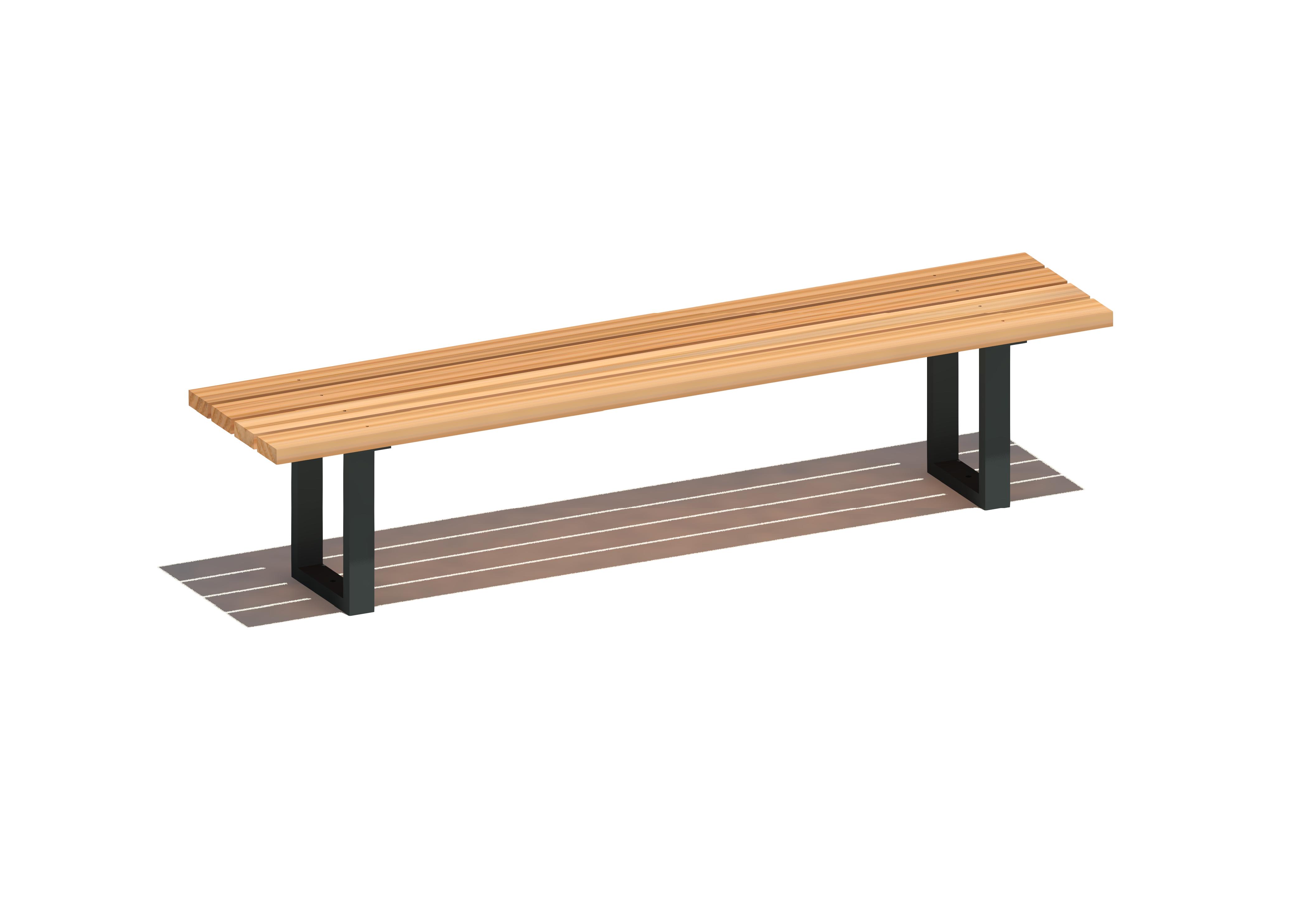 Bank ohne Lehne 12001, Weilheim 1 Ansicht 2