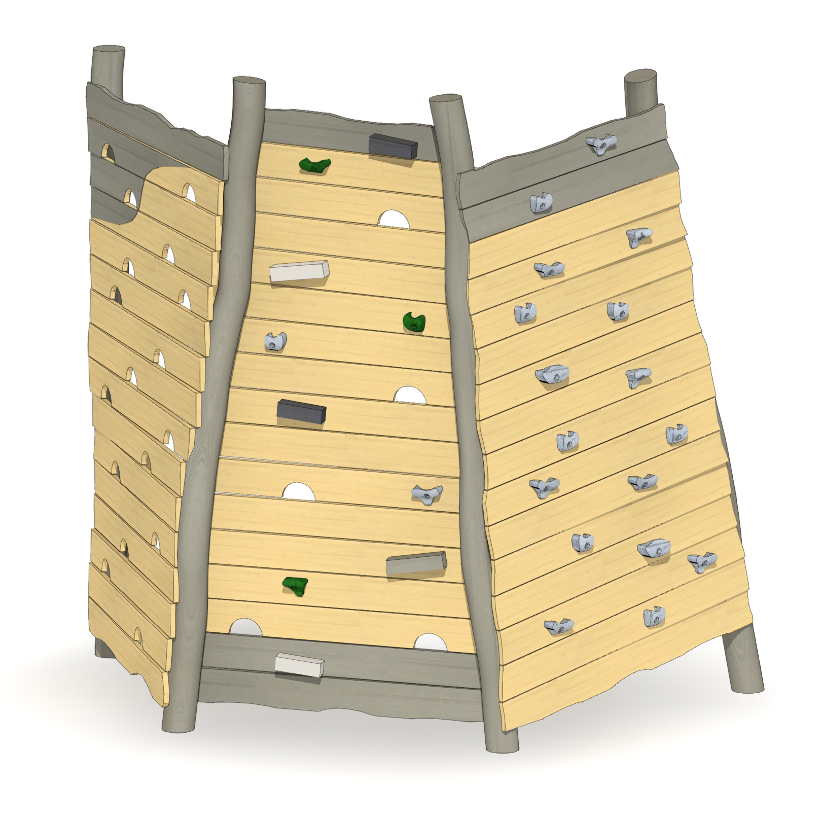 Felsen-Kletterwand Anebos Ansicht 2