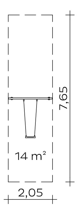 Pfahlschaukel (2,20) Ansicht 3