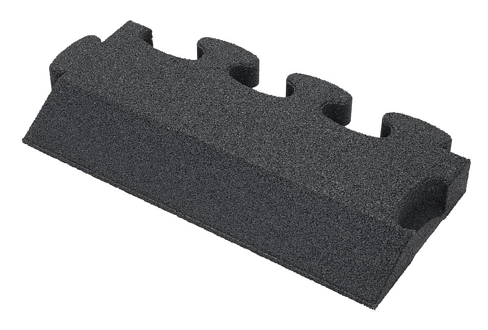 Puzzle Mat 3D Randplatte angeschrägt mit Zwischenelement 60 mm grau Ansicht 4