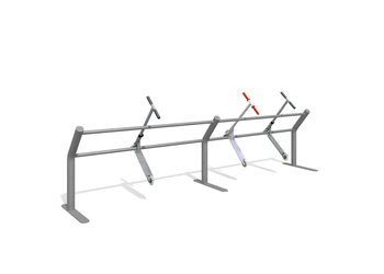 Kickboardständer Wandmontage 350 cm Ansicht 6