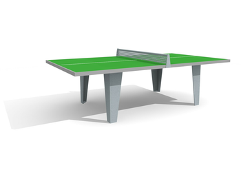 Tischtennis Polymerbeton grün Ansicht 4