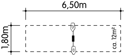 Blumen-Bauchschaukel Ansicht 4