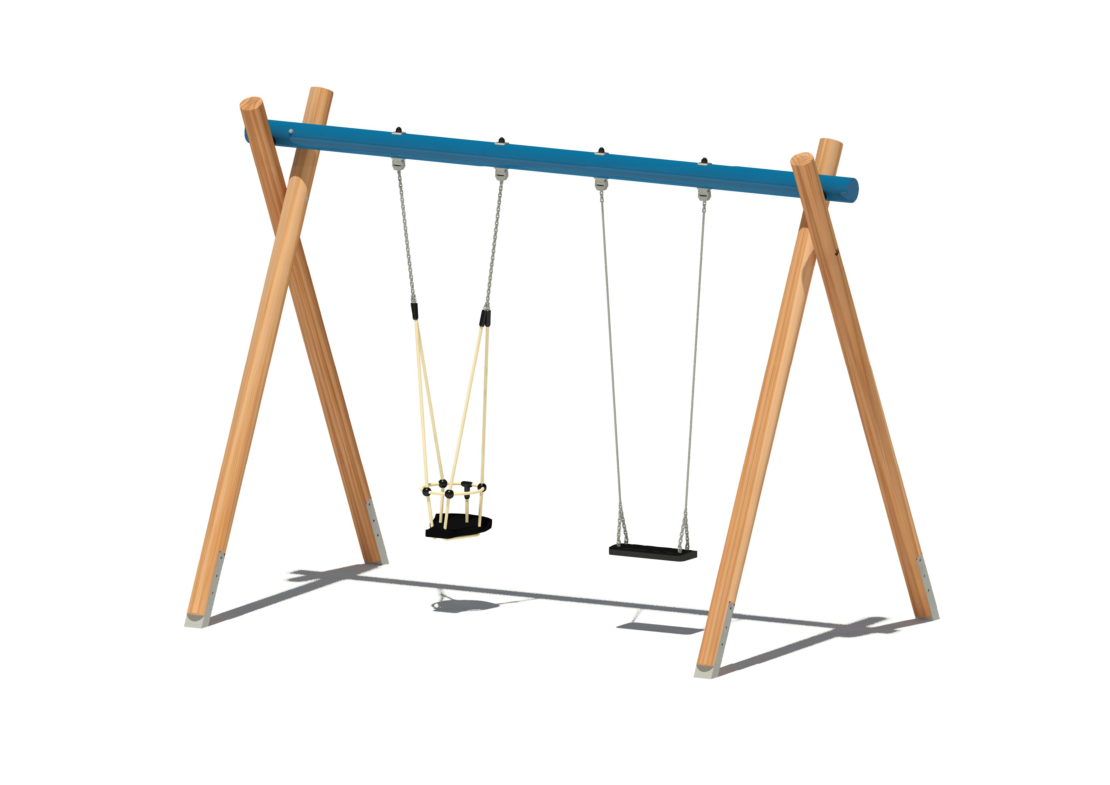 Rundholzschaukel 5120, 2-sitzig Ansicht 2