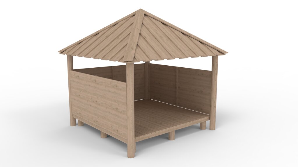 Die Bühne 3x3 m Ansicht 2