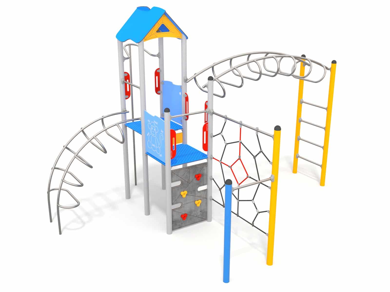 Turm mit Leiter für den Spielplatz Ansicht 2
