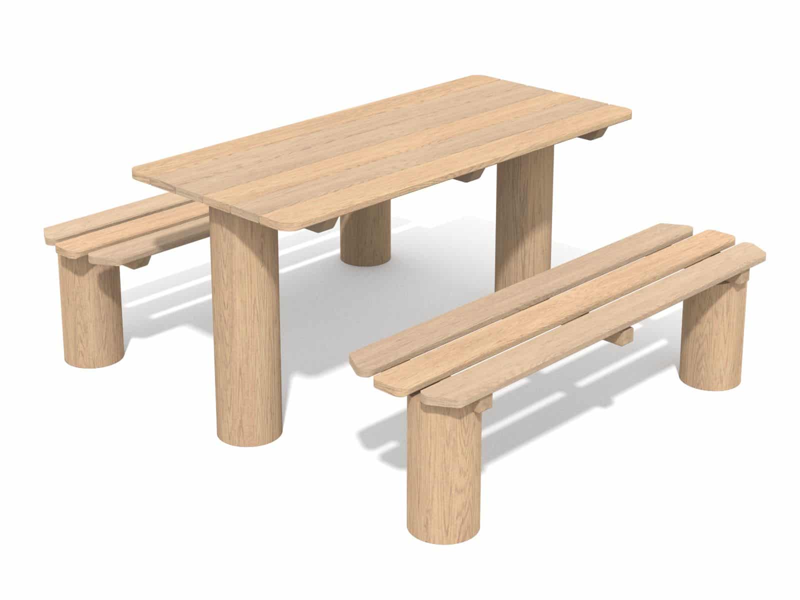 Sitzgruppe mit Tisch Ansicht 2