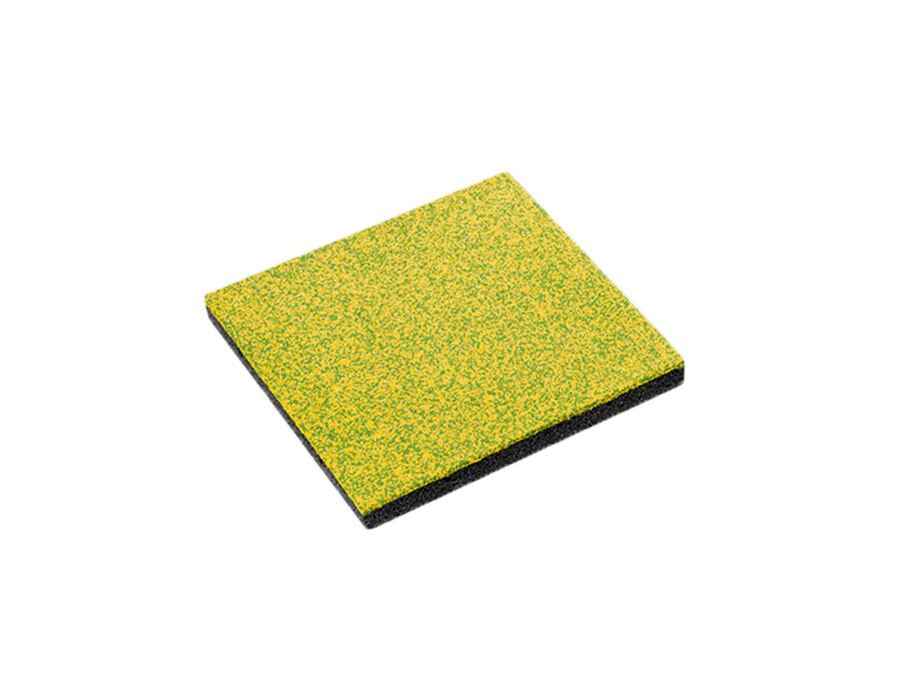 Vollgummiplatte Royal 50 mm gelb/grün, Fallhöhe bis 150 cm