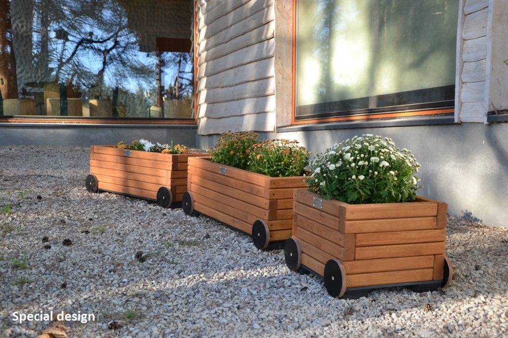 Holzblumentopf II Ansicht 3