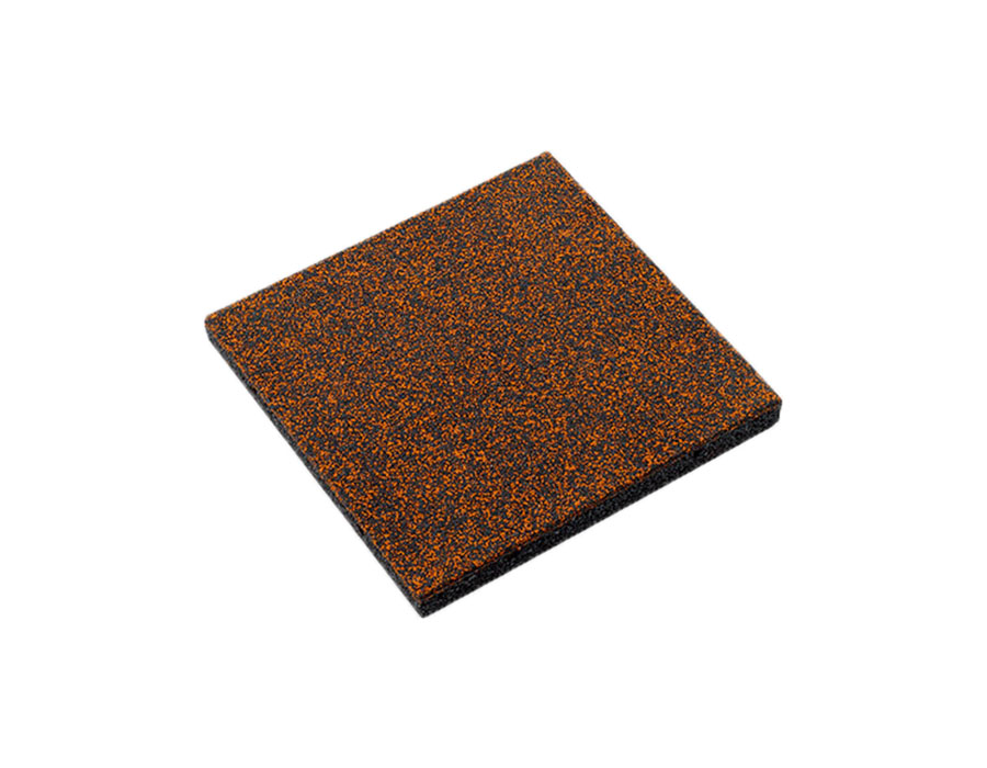Vollgummiplatte Royal 80 mm orange/schwarz, Fallhöhe bis 220 cm