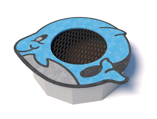 Delphin Trampolin Ansicht 2