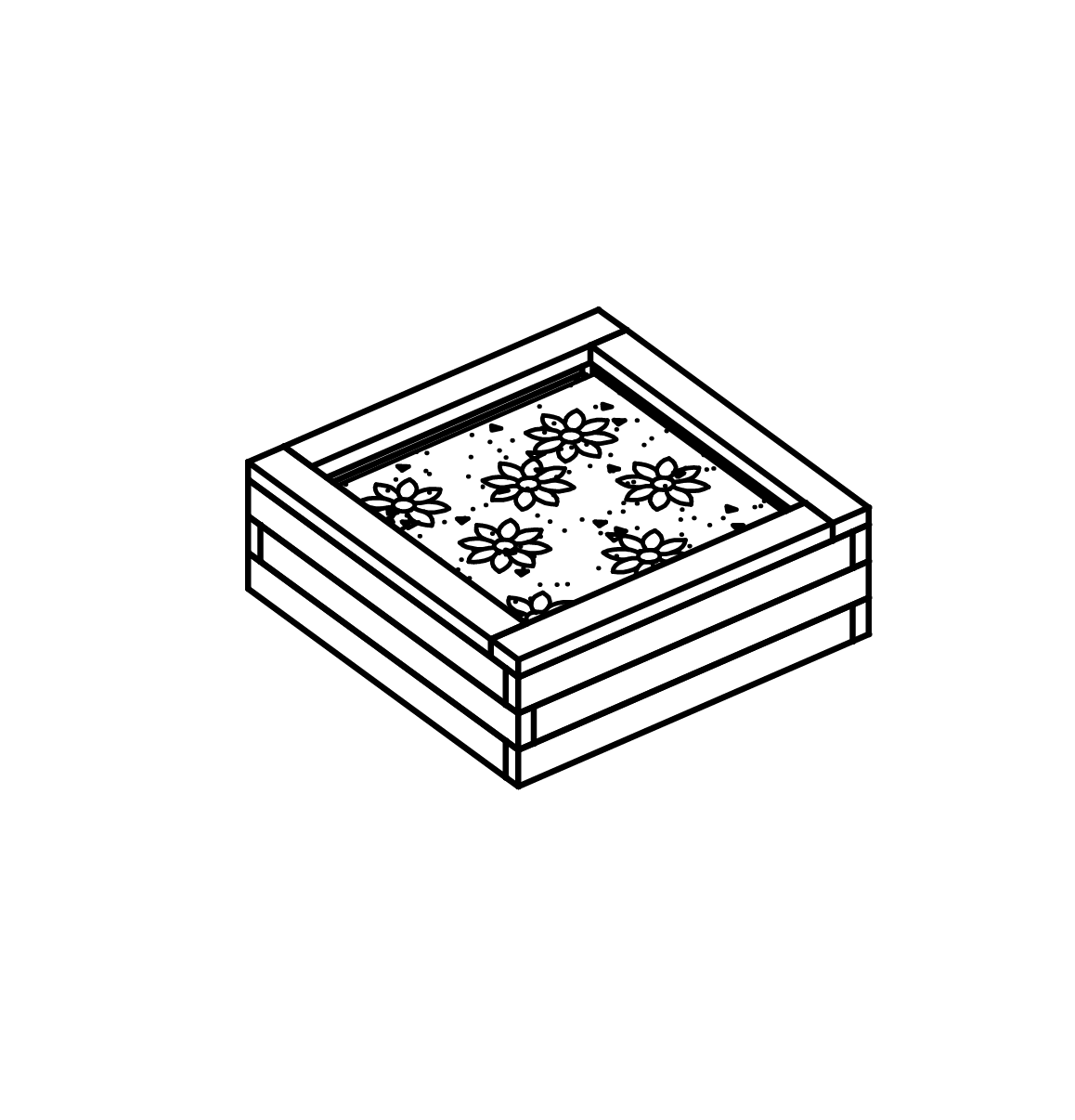 Pflanzkiste niedrig Ansicht 2