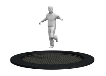 Trampolin oval 150 x 250 cm Ansicht 4