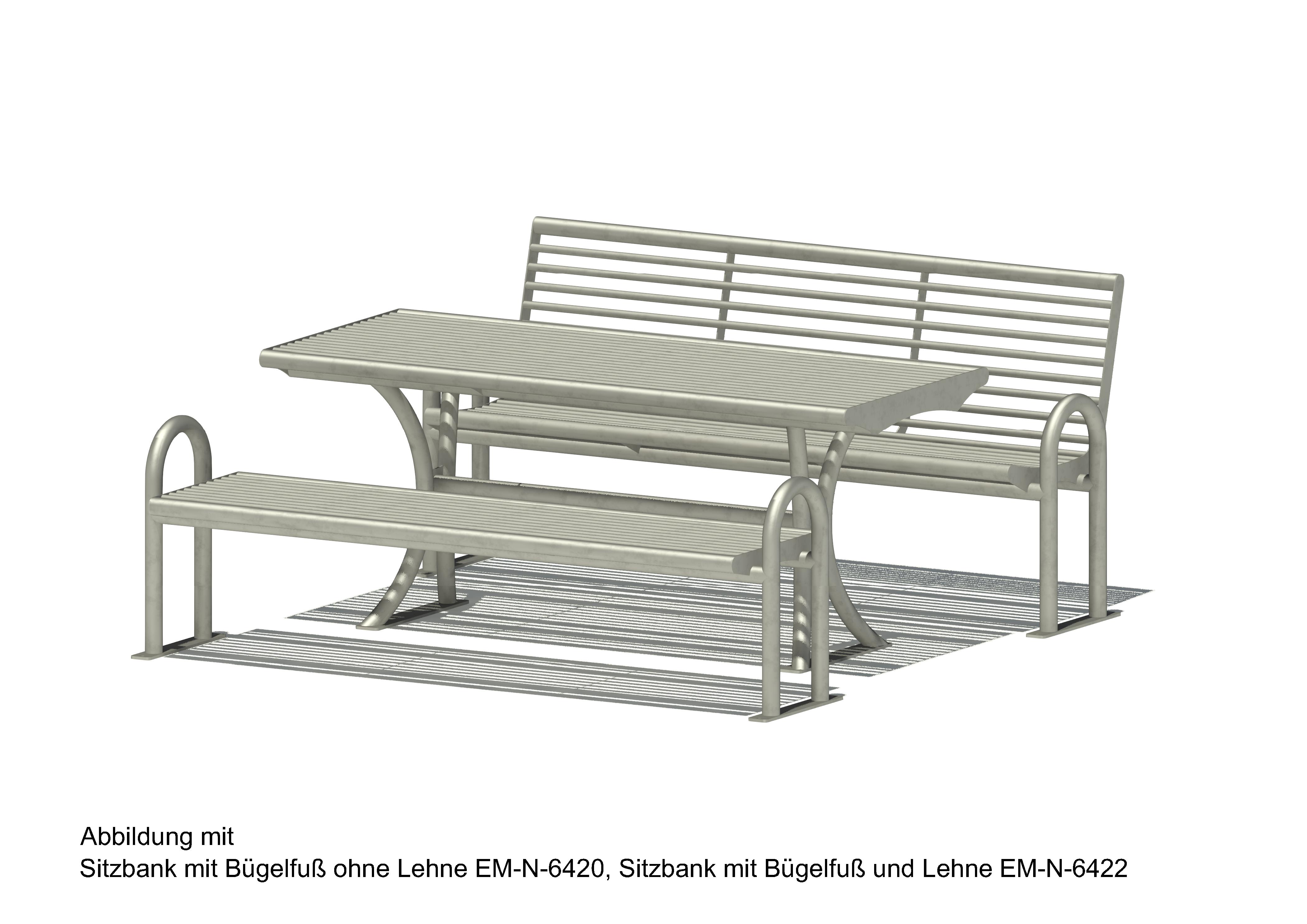 Tisch aus Edelstahlrundrohr 6425 Ansicht 3