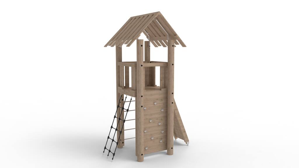 Turm mit Kletterelementen Ansicht 2