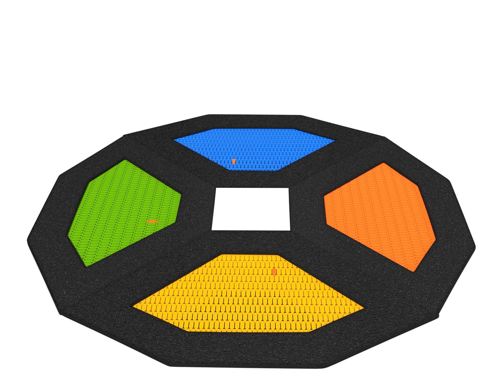 Trampolin Quattro II 3,52 x 3,52 m Ansicht 3