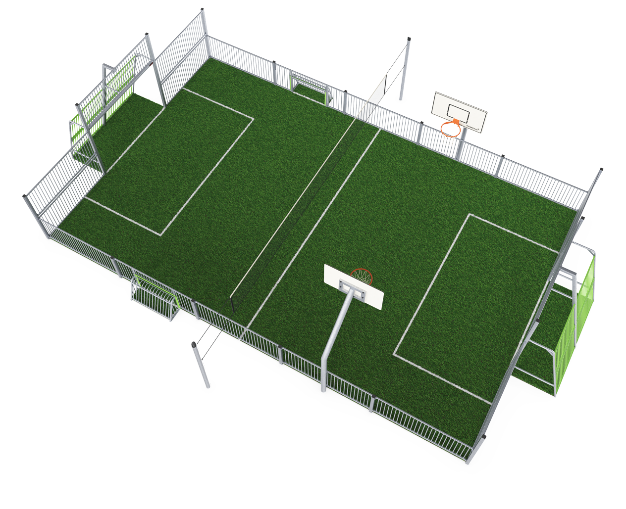MUGA, 11 x 15 m, Stahl FRE600501 Ansicht 3