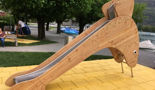 Edelstahl Leiterrutsche 150 cm Ansicht 4