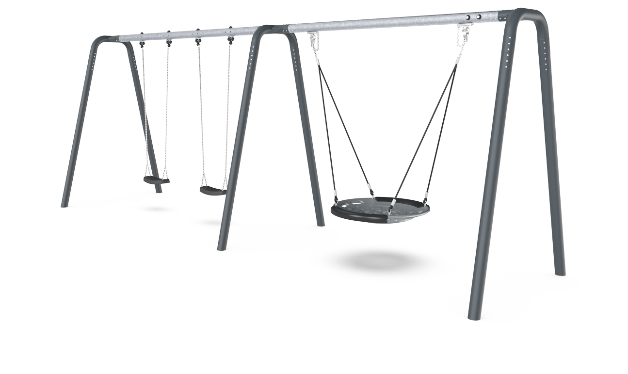 Schaukel-Kombi, Höhe 2,5 m, Schalennest Ø 100 cm KSW92009 Ansicht 2