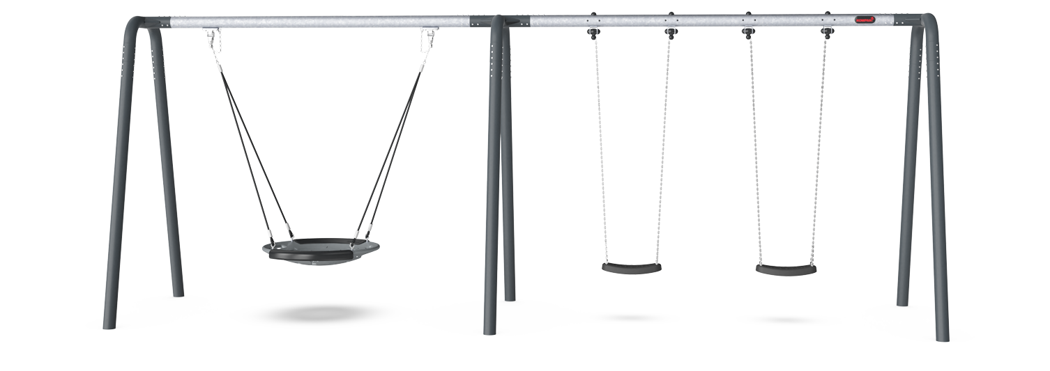 Schaukel-Kombi, Höhe 2,5 m, Schalennest Ø 100 cm KSW92009 Ansicht 3