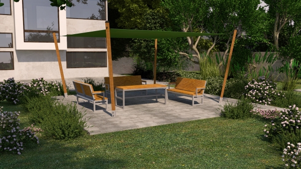 Sonnenschutz Quadrat Pioneer Ansicht 3