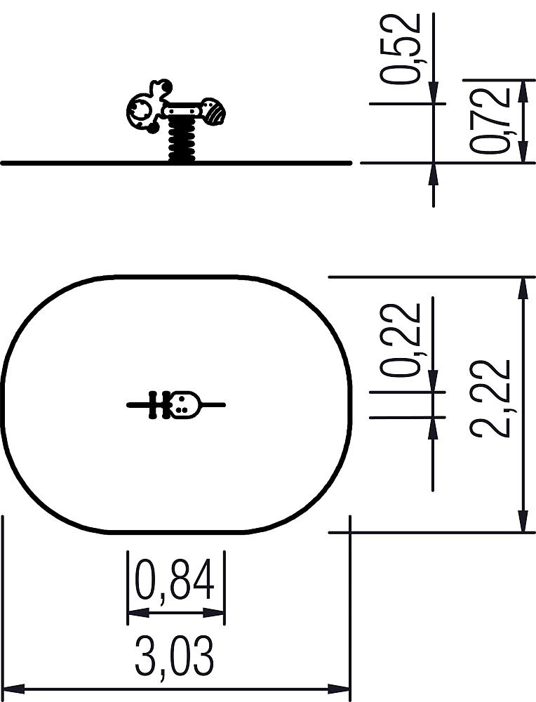 Federwippe Biene Ansicht 5