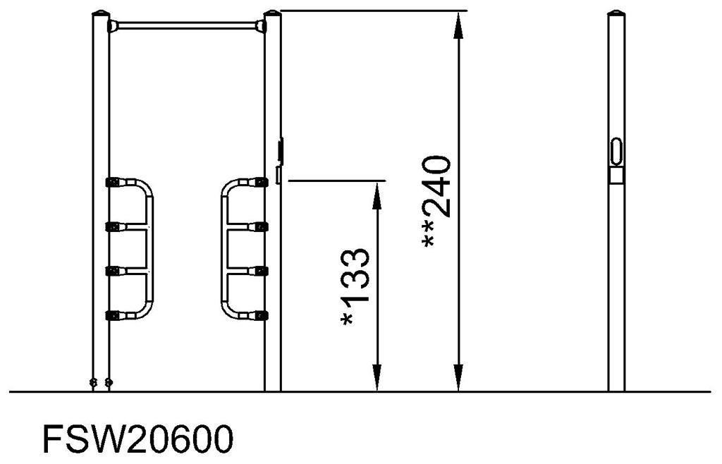 Push Up- & Pull Up-Station FSW206 Ansicht 4